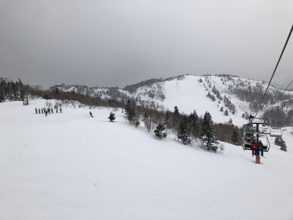 The slopes with bad weather