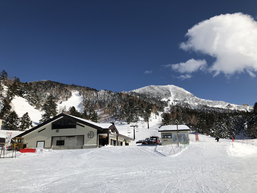 橫手山滑雪場的雪區