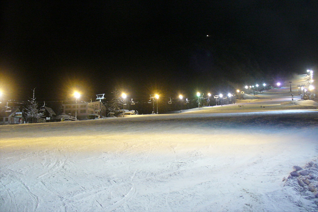 Nighttime skiing