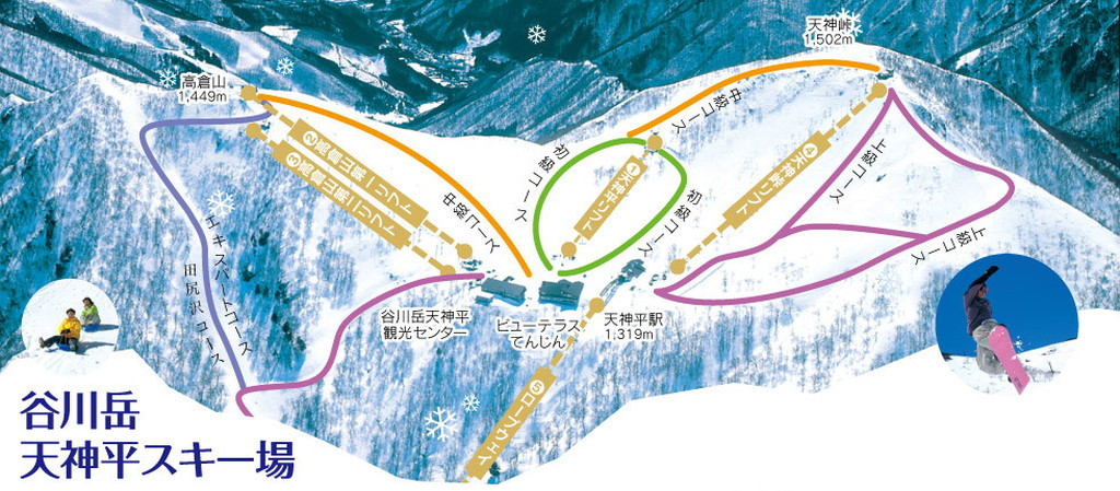 滑雪場地圖