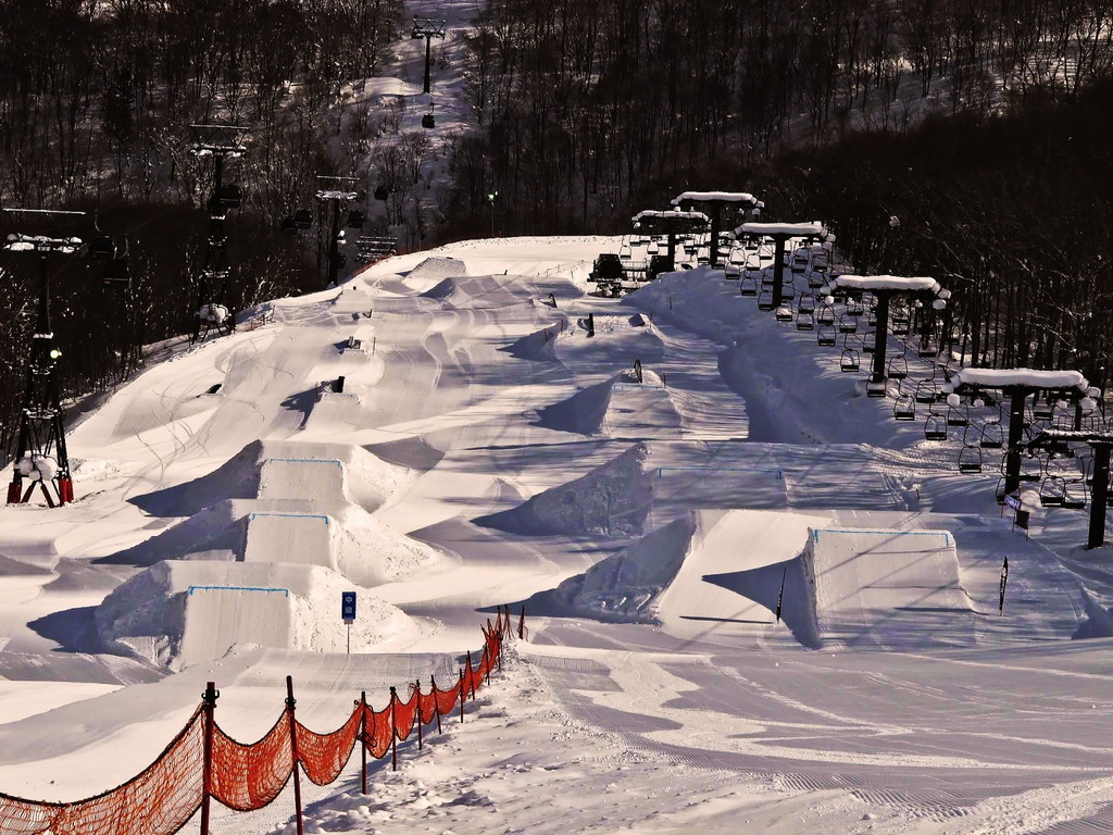 Inside the terrain park