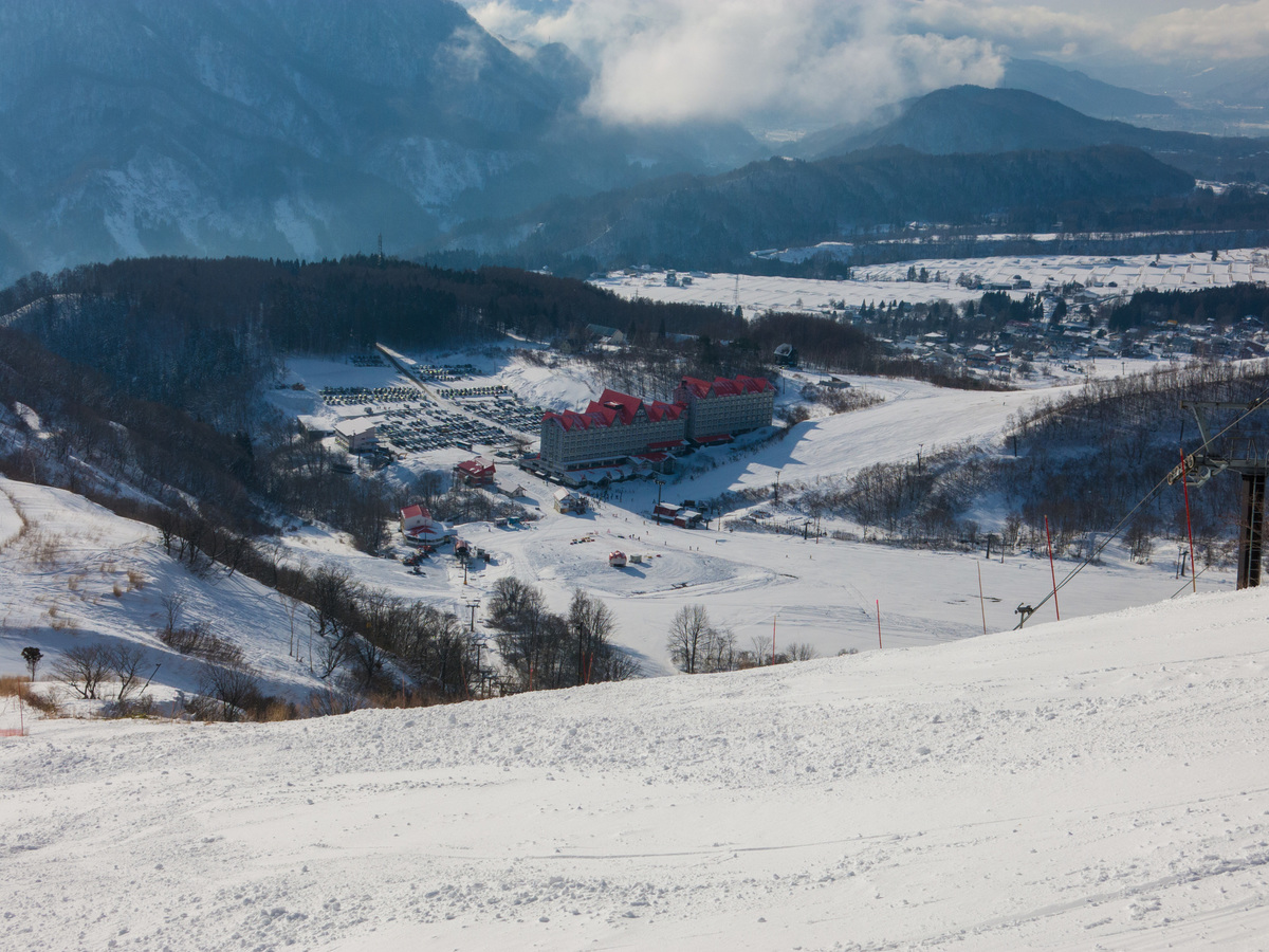 The view from the ski lift