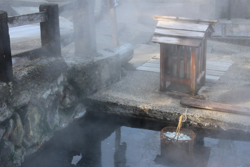 Onsen tamago at Nozawa Onsen