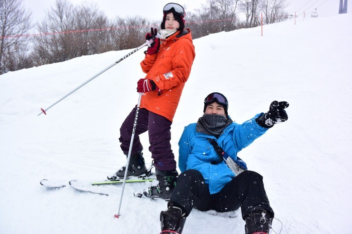 Commemorative photo at the slope summit